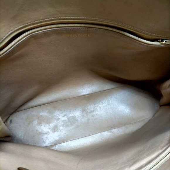 175634AX (S6) Chanel Shoulder Bag Mustard Caviar Skin - Picture 6 of 9